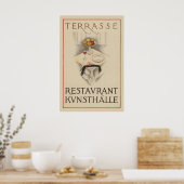 Terrasse Restaurant Kunsthalle Vintage Food&Drink ポスター (キッチン)