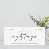 Terrazzoと署名スクリプトギフト証明書 (スタンド正面)