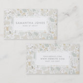 Terrazzoのエレガントな石造りのシンプルなモダンは構成します 名刺 (正面/裏面)