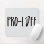 Terrazzoのプロライフベビーフットプリント マウスパッド (マウス)