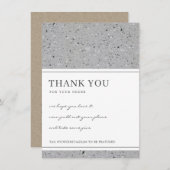 TERRAZZOの斑点のあるパター企業のンのビジネスロゴ サンキューカード (正面/裏面)