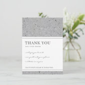 TERRAZZOの斑点のあるパター企業のンのビジネスロゴ サンキューカード (スタンド正面)