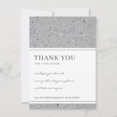 TERRAZZOの斑点のあるパター企業のンのビジネスロゴ サンキューカード (正面)