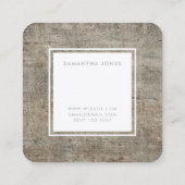 Terrazzoテクスチャシンプルインテリアデザイモダンナー スクエア名刺 (裏面)