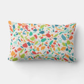 Terrazzoパタカラフルーン名ARCHITECTURALおもしろい ランバークッション (裏面)