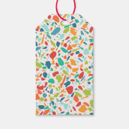 Terrazzo建築デザイカラフルナー ギフトタグ