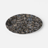 Terrazzo -大理石および金ゴールド ペーパープレート (アングル)