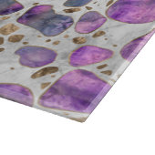 Terrazzo -大理石#1の曹灰長石そして金ゴールド カッティングボード (角)