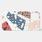 Terrazzo floor marbleシームレスな手描きパターン  Case-Mate iPhoneケース (裏面 (横))