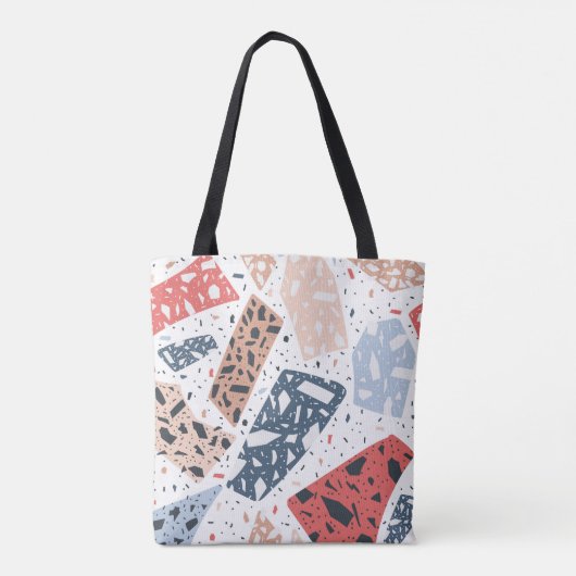 Terrazzo floor marble seamless hand drawn pattern トートバッグ (裏面)