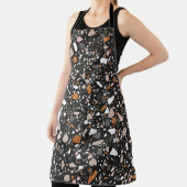 Terrazzo flooring seamless pattern in dark colors. エプロン (インサイチュ)