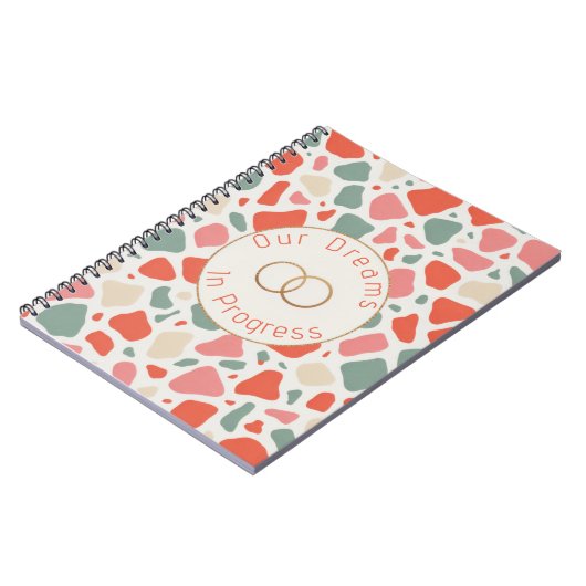 Terrazzo & Gold Wedding | Modern & Fun Celebration ノートブック (左側)