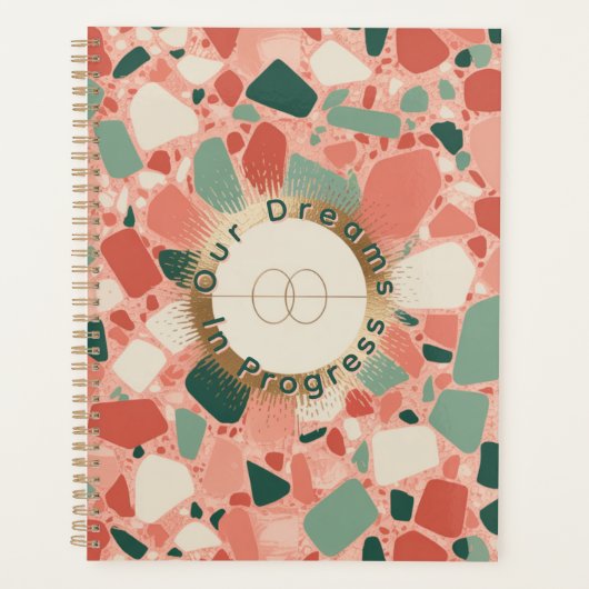 Terrazzo & Gold Wedding | Modern & Fun Celebration プランナー手帳 (正面)