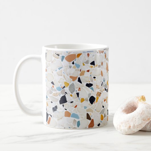 Terrazzo Marble Pastel Pattern Ceramic Coffee Mug コーヒーマグカップ (ドーナツ)