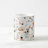 Terrazzo Marble Pastel Pattern Ceramic Coffee Mug コーヒーマグカップ (中央)