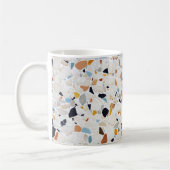 Terrazzo Marble Pastel Pattern Ceramic Coffee Mug コーヒーマグカップ (左)
