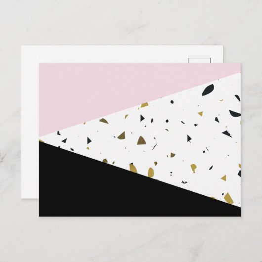 Terrazzo Pattern、Terrazzo Background ポストカード (正面/裏面)