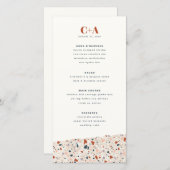 Terrazzo Slabのメ結婚ニュー 案内状 (正面/裏面)