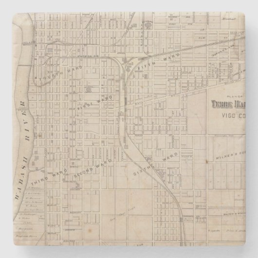 Terre Haute、ビゴCoの計画 ストーンコースター (正面)