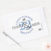 Terre-Mer Côtes d'Armor 長方形シール (封筒)