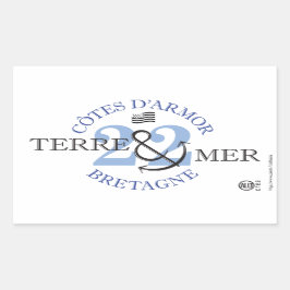 Terre-Mer Côtes d'Armor 長方形シール