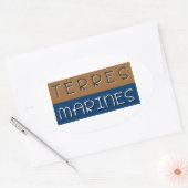 Terres marines 楕円形シール (封筒)