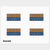 Terres marines 楕円形シール (シート)