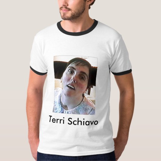 Terri Schiavoは法皇を食べました Tシャツ (正面)