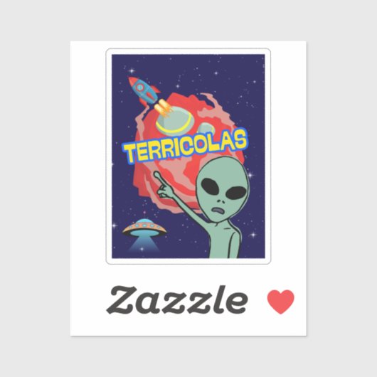 terricolas – 人間のエイリアンの怖さ シール (シート)