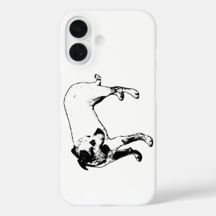 Terrier Mixフル体プロファイルiPhoneケース iPhone 16ケース