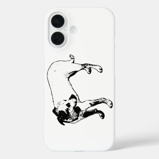 Terrier Mixフル体プロファイルiPhoneケース Case-Mate iPhoneケース (裏面)
