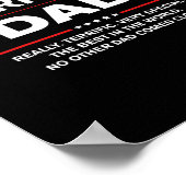 Terrific Dad - Funny Donald Trump Fathers Day  ポスター (角)