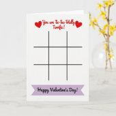Terrific Valentine Tic Tac Toe Card カード (黄色い花)