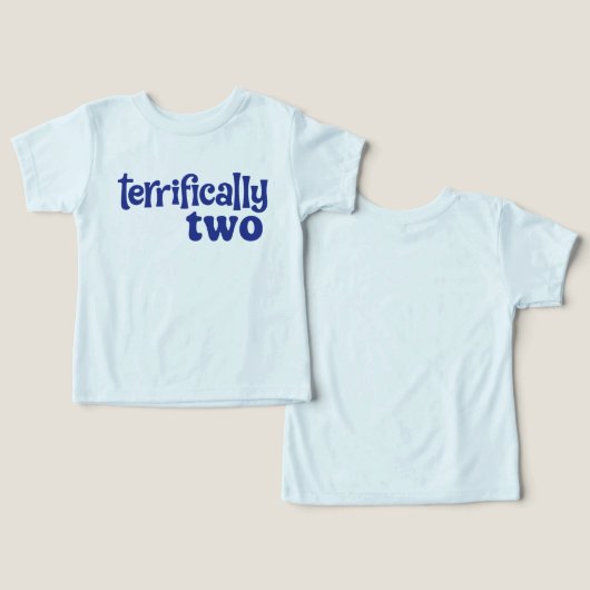 Terrifically Two T-shirt (デザイン正面&裏面)