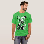 Terrifier Arthe Clown Bloody Face High Contrast Ho Tシャツ (正面フル)