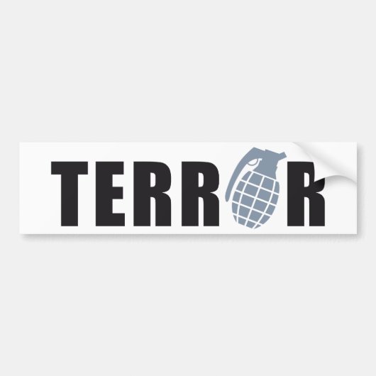TERROR バンパーステッカー (正面)