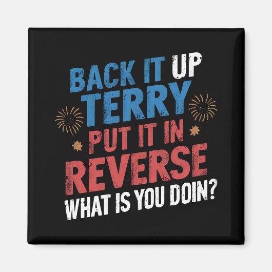 Terryで逆花火を打ち上げる マグネット (正面)