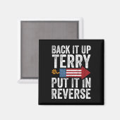 TerryをJuの4番目の逆おもしろいに置く マグネット (正面/裏面)