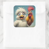 "Terry & Kay Silkie Chicken" Sticker Sheet スクエアシール (バッグ)