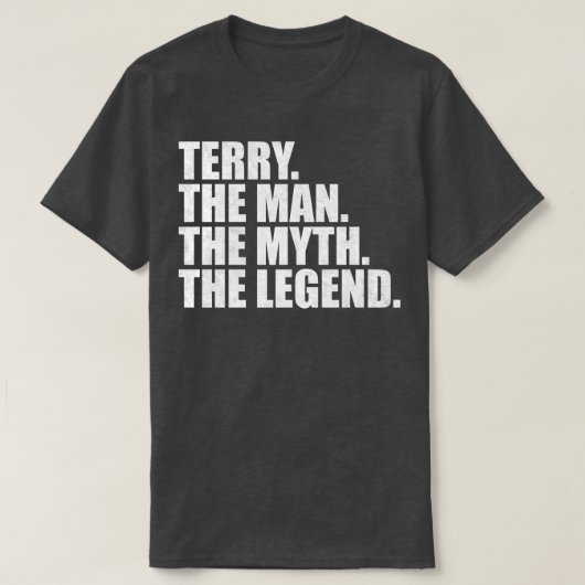TerryTerry名テリー与え名 Tシャツ (デザイン正面)