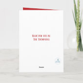 Tertian Plaidクリスマスフォトカード1フォトグリーン シーズンカード (裏面)