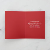 Tertian Plaidクリスマスフォトカード1フォトグリーン シーズンカード (内部)