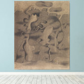 Tertiär-Gestalt キャンバスプリント (インサイチュ (ウッドフロア))