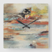 Tesiturno スクエア壁時計 (正面)