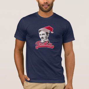 TeslaのクリスマスのTシャツ Tシャツ
