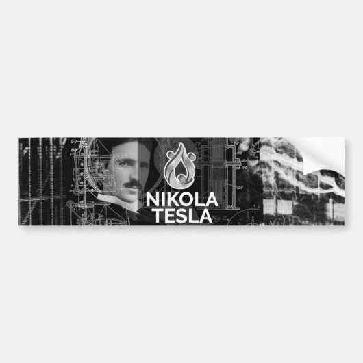 Teslaのバンパーステッカー バンパーステッカー (正面)