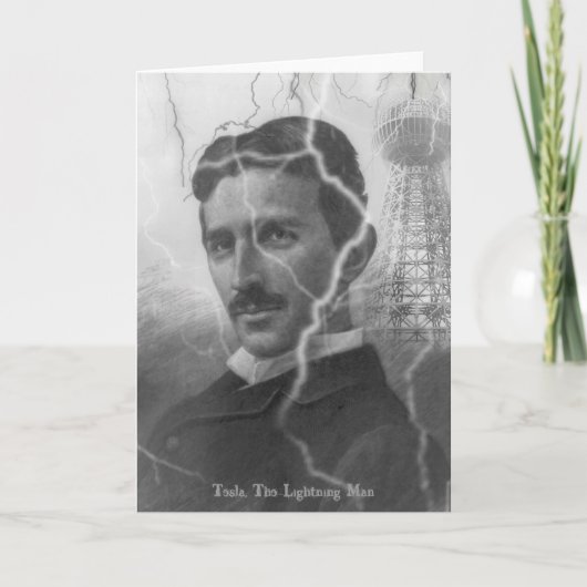 Teslaの稲妻の人 カード (正面)