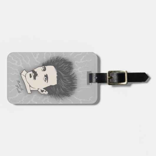 Teslaの空電II ラゲッジタグ (正面横)