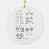 TeslaのElecro磁石モーターパテントUS381968 p 1-4 セラミックオーナメント (正面)