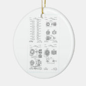 TeslaのElecro磁石モーターパテントUS381968 p 1-4 セラミックオーナメント (左)